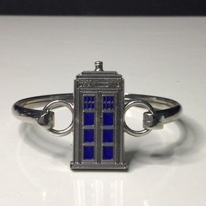 Doctor Who Tardis Police Box Silver Bracelet